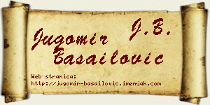 Jugomir Basailović vizit kartica